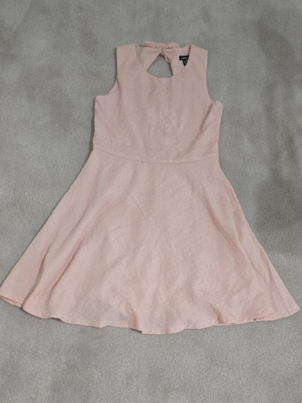 ๐โจ Zunie Kids Textured Bow Fit & Flare Dress | Size 16 - NWoTโจ๐ - Picture 1 of 3